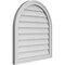 Ekena Millwork Round Top Surface Mount PVC Gable Vent w/ 2"W x 1-1/2"P Brickmould Frame, 26"W x 28"H GVPRT26X2802SN - alternate 3